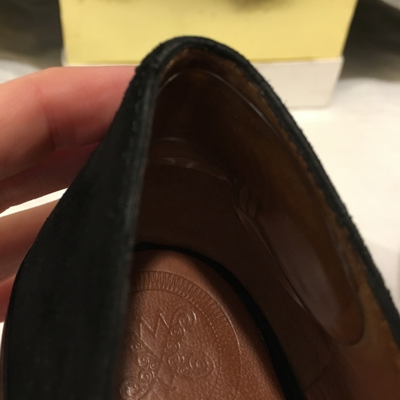 Modern Vintage Edwiges Art-Deco Black Suede Pumps - Picture 5 of 8